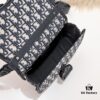 692f10e64ecd253cf1078c00 Dior Latest Men's Messenger Bag / Shoulder Bag - Blue Canvas with Leather Trim D9674