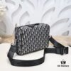 692f10fc4ecd253cf1078c2b Dior Latest Men's Messenger Bag / Shoulder Bag - Beige and Black Oblique Print, Saffiano Calfskin