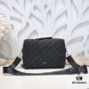 692f10ff4ecd253cf1078c33 Dior Latest Men's Messenger Bag / Shoulder Bag - Black Oblique Print with Grained Calfskin