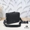 692f11014ecd253cf1078c36 Dior Latest Men's Messenger Bag / Shoulder Bag - Black Oblique Print with Grained Calfskin