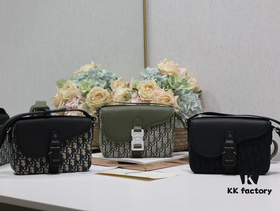 Dior Men's Small Saddle Messenger Bag Available in Three Colors
