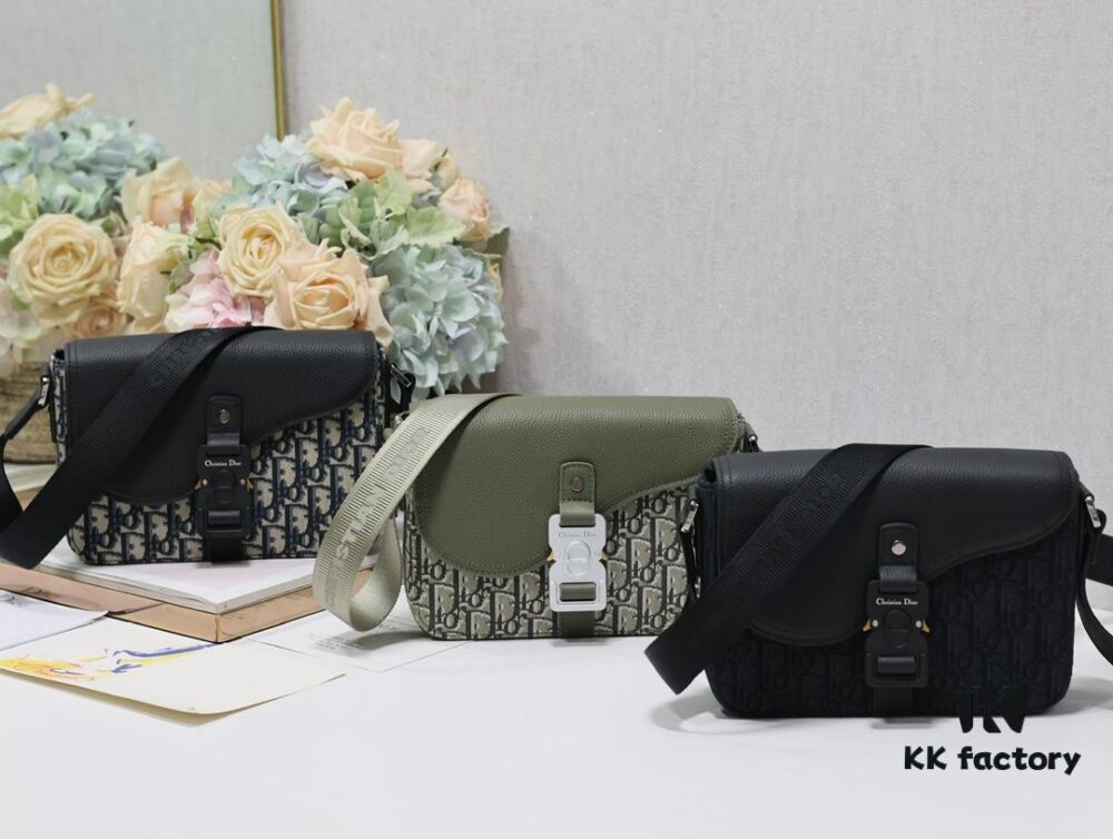 692f11054ecd253cf1078c3f Dior Men's Small Saddle Messenger Bag Available in Three Colors