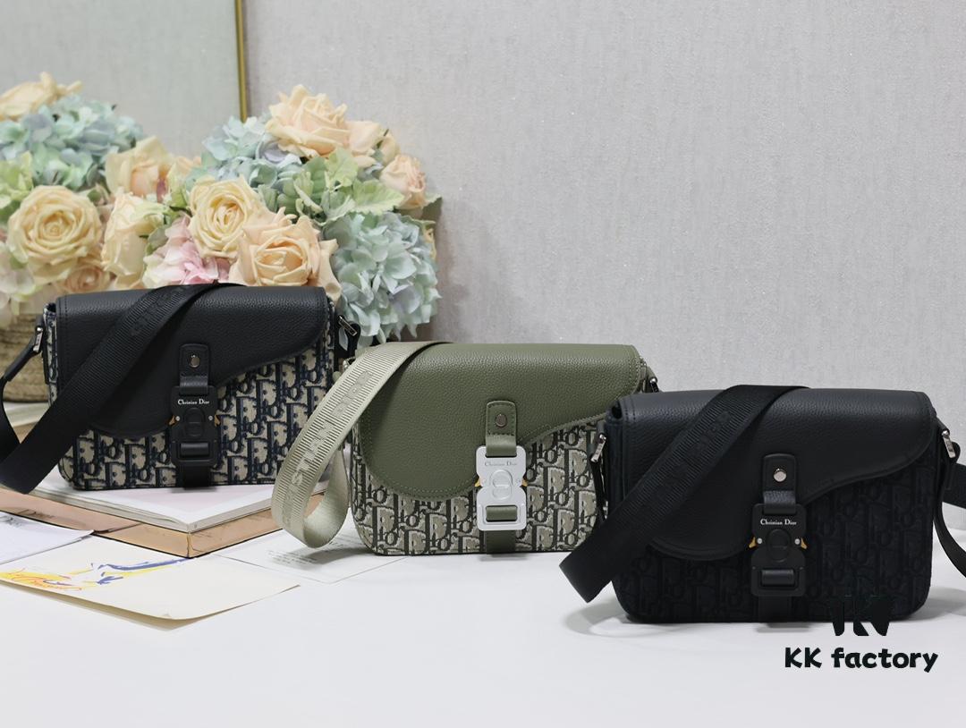 Dior Men's Small Saddle Messenger Bag Available in Three Colors
