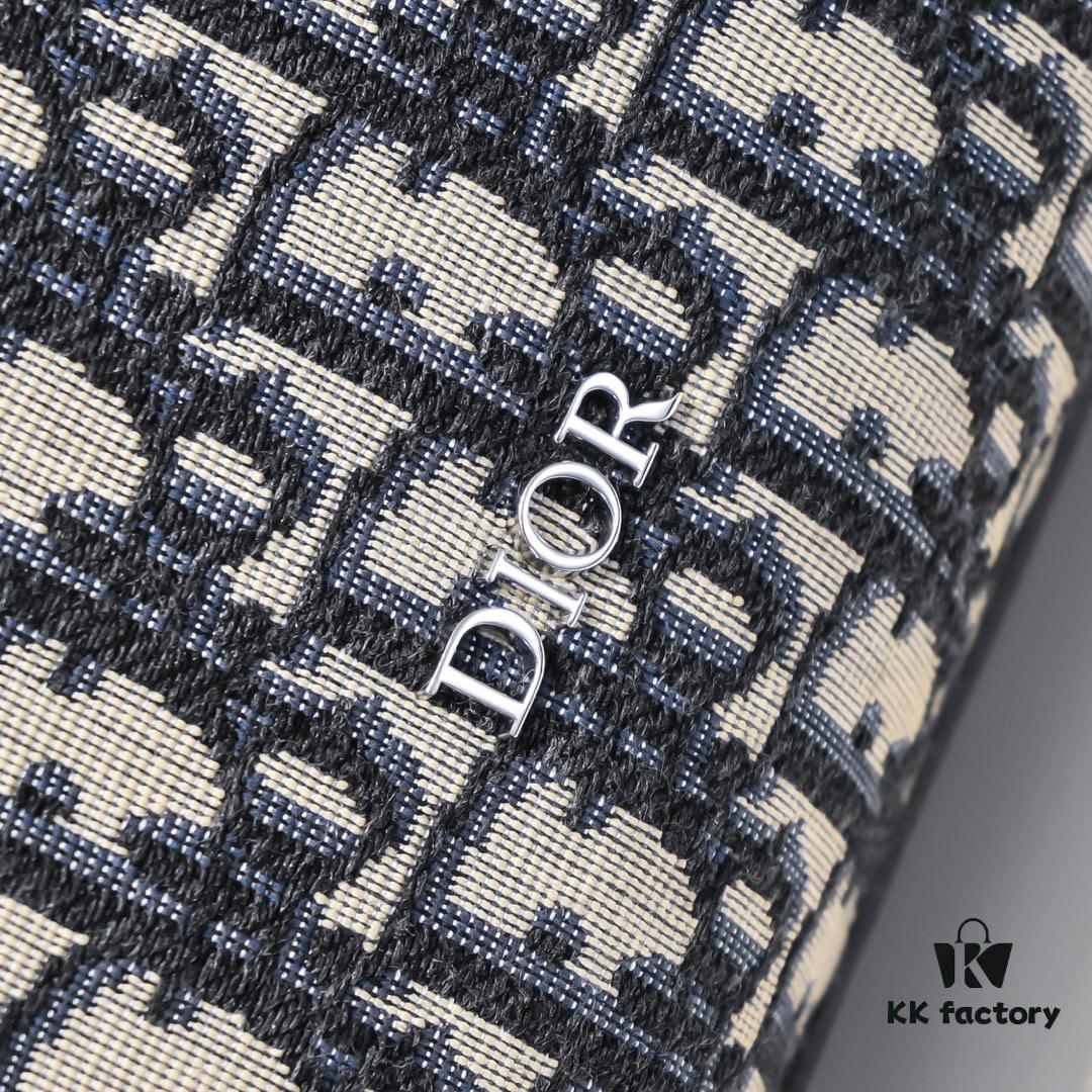 692f11094ecd253cf1078c43 Dior Latest Men's Messenger Bag / Shoulder Bag - Beige and Black Oblique Print, Saffiano Calfskin