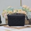 692f11104ecd253cf1078c53 Small Men's Saddle Flap Messenger Bag in Black Fabric
