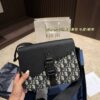692f113b4ecd253cf1078ca2 Dior Men's Saddle Messenger Bag ✅ Leather Canvas Foldable Box ️ Size 23.18