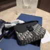 692f113e4ecd253cf1078ca7 Dior Men's Saddle Messenger Bag ✅ Leather Canvas Foldable Box ️ Size 23.18