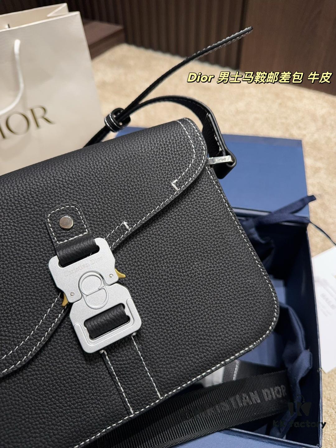 692f113f4ecd253cf1078ca9 Dior Men's Saddle Messenger Bag in Cowhide Foldable Box ️ Size 23.18