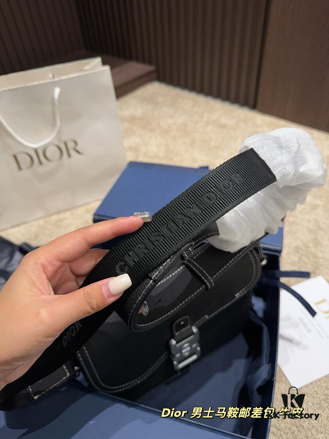 692f11414ecd253cf1078cad Dior Men's Saddle Messenger Bag in Cowhide Foldable Box ️ Size 23.18