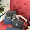 Dior New Men's Saddle Messenger Bag in Leather and Fabric