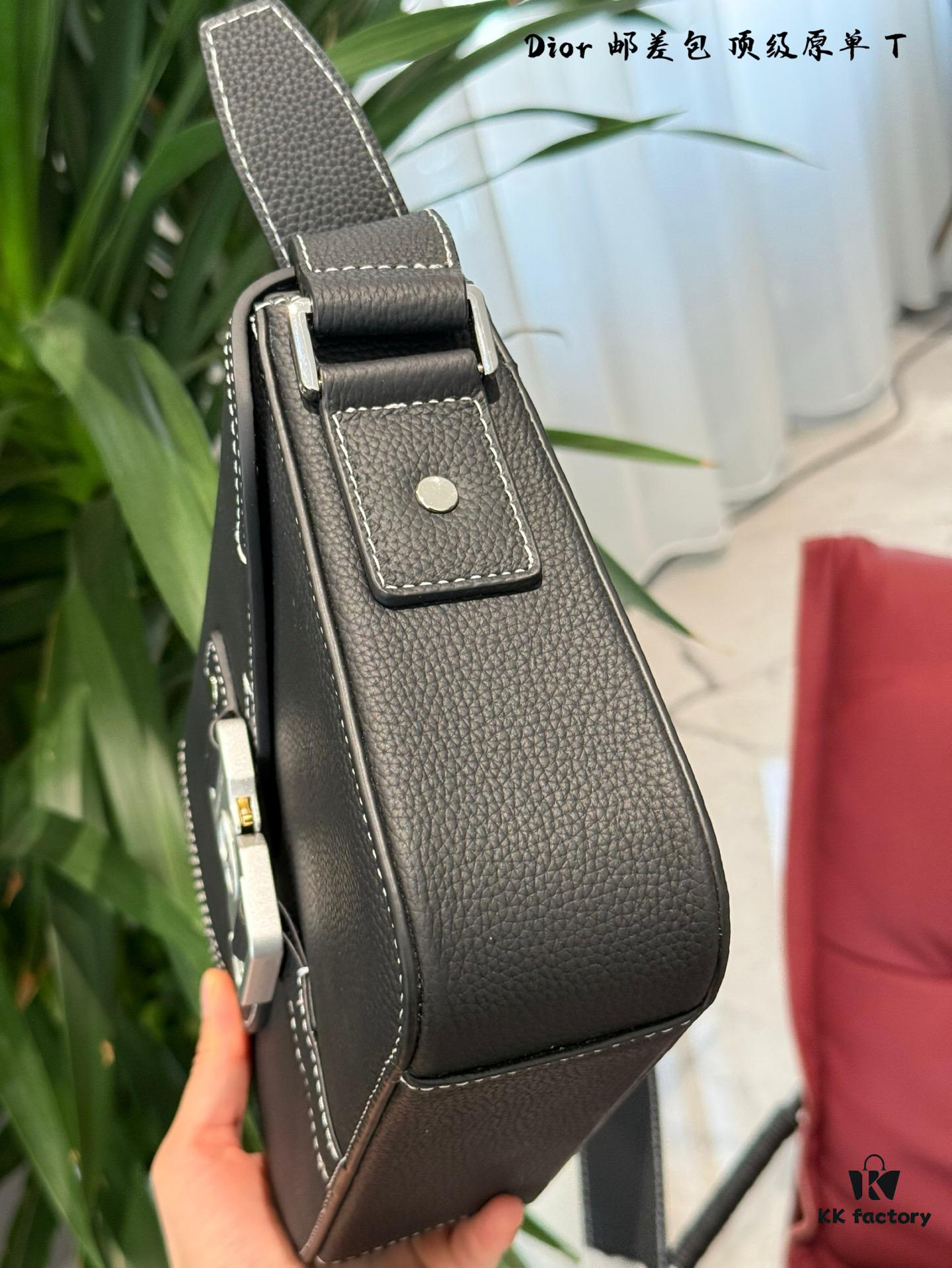 692f11584ecd253cf1078cd8 Full Leather Dior Men's Saddle Messenger Bag