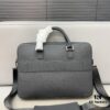 692f11694ecd253cf1078d02 Dior Men's Leather Briefcase Laptop Bag Crossbody Handbag with Exquisite Inlay Craftsmanship, Classic and Versatile Design, Original Factory Material, High-End Quality, Includes Dust Bag, 38 x 27 cm