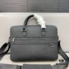 692f11694ecd253cf1078d03 Dior Men's Leather Briefcase Laptop Bag Crossbody Handbag with Exquisite Inlay Craftsmanship, Classic and Versatile Design, Original Factory Material, High-End Quality, Includes Dust Bag, 38 x 27 cm