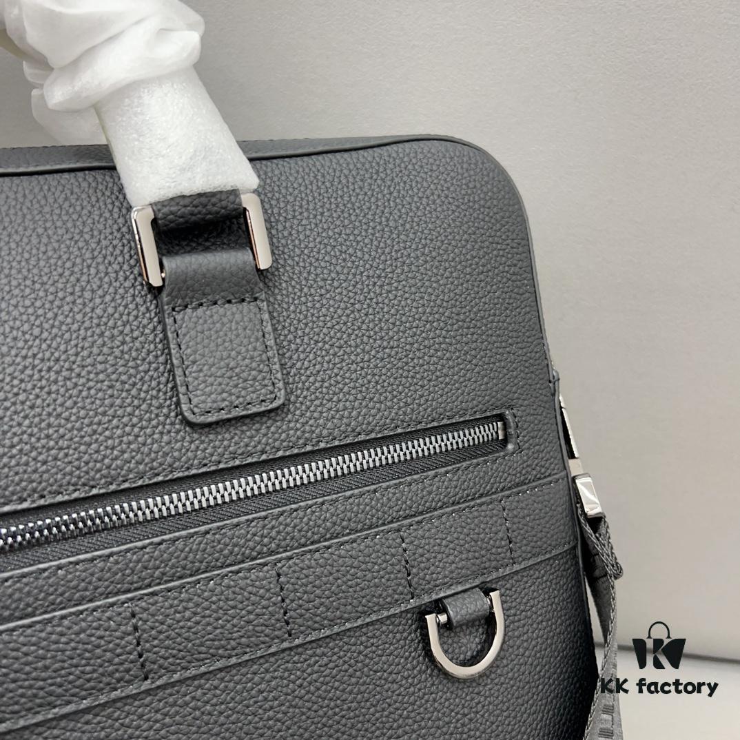 692f116b4ecd253cf1078d06 Dior Men's Leather Briefcase Laptop Bag Crossbody Handbag with Exquisite Inlay Craftsmanship, Classic and Versatile Design, Original Factory Material, High-End Quality, Includes Dust Bag, 38 x 27 cm