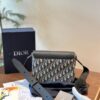 692f117b4ecd253cf1078d30 Full Leather with Vintage Pattern - Dior New Men's Saddle Messenger Bag