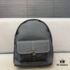 DIOR Men's Sac à dos 8 Denim Saddle Backpack, Unisex Large-Capacity Backpack, Book Bag with Precision Inlay Craftsmanship, Classic and Versatile Design