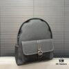 DIOR Men's Sac à dos 8 Denim Saddle Backpack, Unisex Large-Capacity Backpack, Book Bag with Precision Inlay Craftsmanship, Classic and Versatile Design