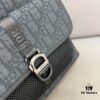 692f11914ecd253cf1078d5f DIOR Men's Sac à dos 8 Denim Saddle Backpack, Unisex Large-Capacity Backpack, School Bag with Precise Inlay Craftsmanship, Classic and Versatile