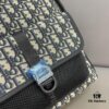 692f11954ecd253cf1078d66 DIOR Men's Sac à dos 8 Denim Saddle Backpack, Unisex Large-Capacity Bag, Book Bag with Expert Inlay Workmanship, Classic and Versatile