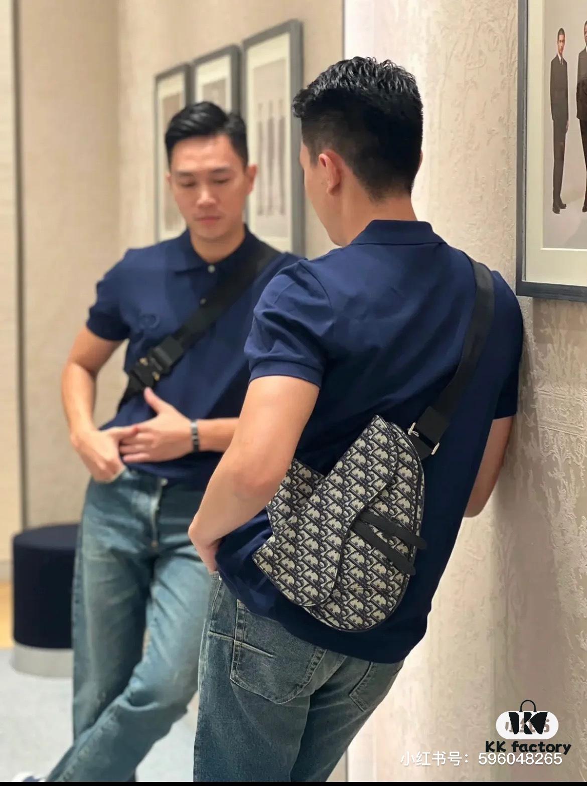 692f11a74ecd253cf1078d92 Xihan | Mechanical Buckle Classic Dior Men's Saddle Bag