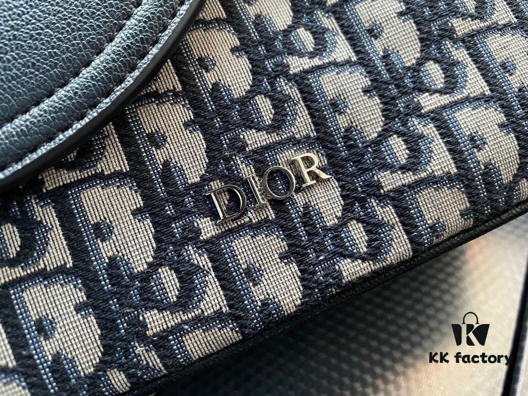 692f11b14ecd253cf1078da5 High-End New Arrival 'Dior Saddle' Messenger Bag, Oblique Monogram Embroidered, Premium Imported Canvas Fabric, Men's Crossbody Bag with Clear Logo Hardware, Smooth Zipper, Refined Craftsmanship