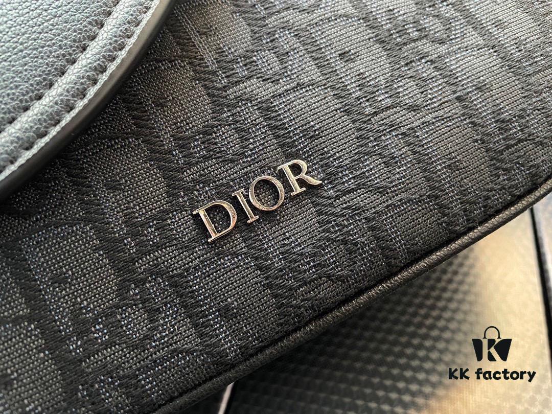 692f11b44ecd253cf1078dac Luxury Goods! New 'Dior' Messenger Bag Saddle Bag Oblique Monogram Embroidered Men's Messenger Bag Premium Imported Canvas Fabric Smooth Zipper High-Definition Hardware Logo Special Lining Exquisite Craftsmanship Every Detail In Place Must-Have for Fashionable Men Size 23/17/7 Comes with Gift Box
