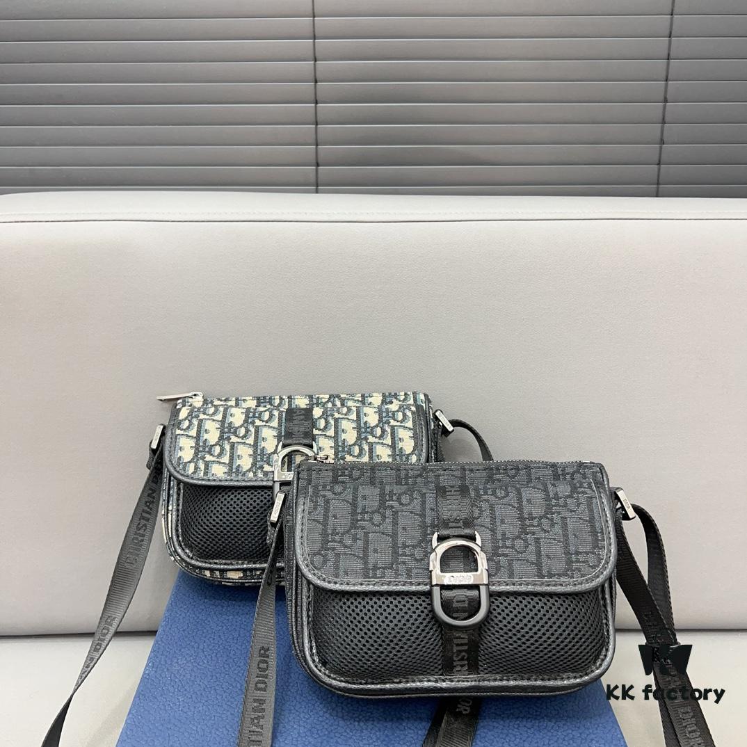 692f11e14ecd253cf1078e00 DIOR AND PARLEY Saddle Bag Unisex Crossbody Bag for Men and Women, Flap Shoulder Bag with Inlay Craftsmanship, Celebrity Must-Have Item