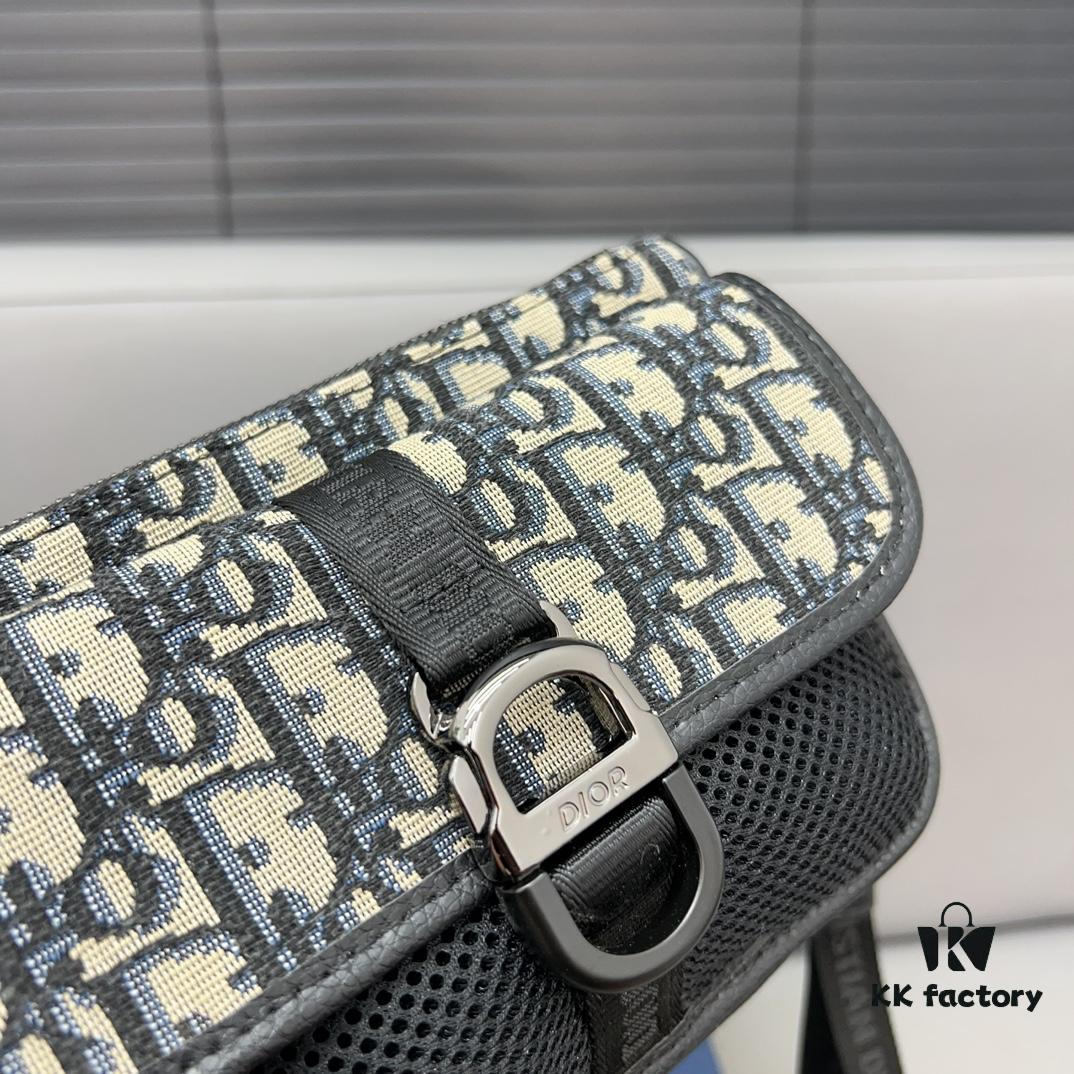 692f11e34ecd253cf1078e04 DIOR AND PARLEY Saddle Bag Unisex Crossbody Bag for Men and Women, Flap Shoulder Bag with Inlay Craftsmanship, Celebrity Must-Have Item