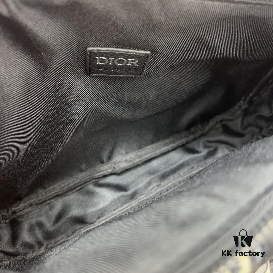 DIOR Dior8 Series Men's Flip-top Shoulder Satchel Unisex Messenger Bag Celebrity Item