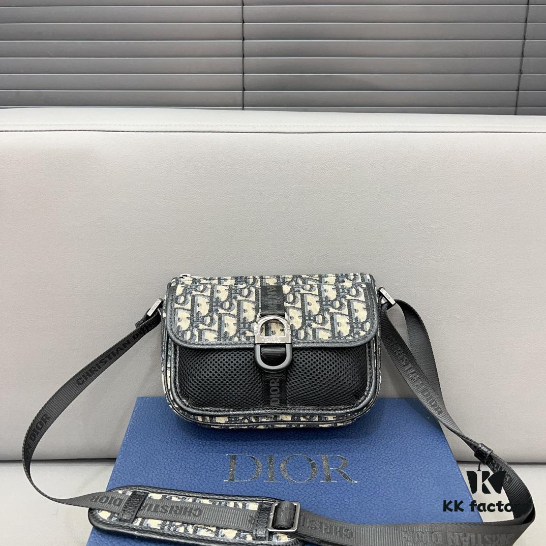 692f11fe4ecd253cf1078e3a DIOR AND PARLEY Saddle Bag Unisex Crossbody Bag for Men and Women, Flap Shoulder Bag with Inlay Craftsmanship, Celebrity Must-Have Item