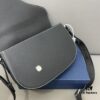 692f11ff4ecd253cf1078e3c DIOR Men's Flap Shoulder Saddle Bag in Black Canvas with Leather Trim, Long Adjustable Strap, Unisex Portable Design, Celebrity Must-Have, Crafted with Precision Inlay Workmanship, Classic and Versatile