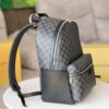 692f12254ecd253cf1078e78 DISCOVERY Leather Backpack N40514 Black Grid