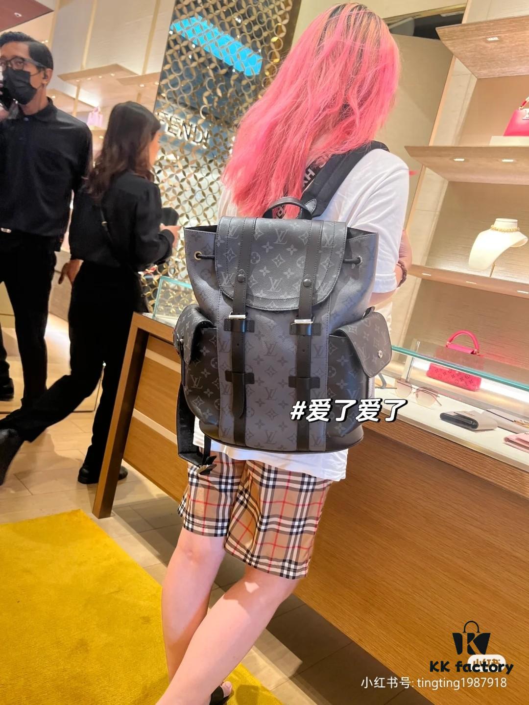 Original New Chip Version Christopher Small Bicolor Backpack Model: M46331