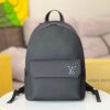 692f12594ecd253cf1078ecb Top-Quality Original Stock - Full-Grain Calfskin Aerogram Backpack with Chip Encoding, Model M57079 Black