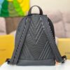 692f12594ecd253cf1078ecd Top-Quality Original Stock - Full-Grain Calfskin Aerogram Backpack with Chip Encoding, Model M57079 Black