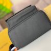 692f125a4ecd253cf1078ecf Top-Quality Original Stock - Full-Grain Calfskin Aerogram Backpack with Chip Encoding, Model M57079 Black