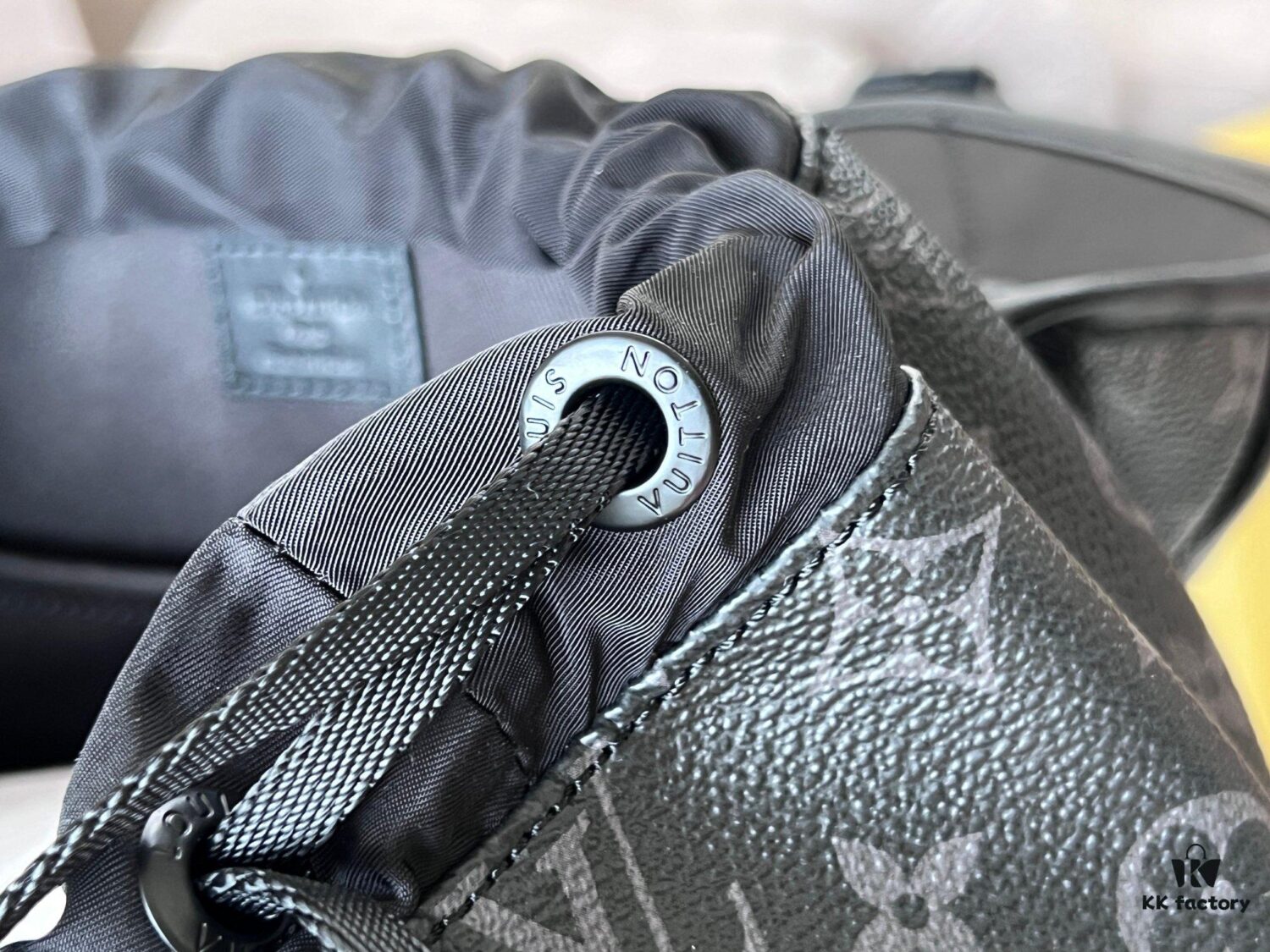 692f12614ecd253cf1078ede Full Steel Hardware Hand Change Chip Model M46683 Black Flower Backpack, Top Quality Original Single Montsouris Backpack