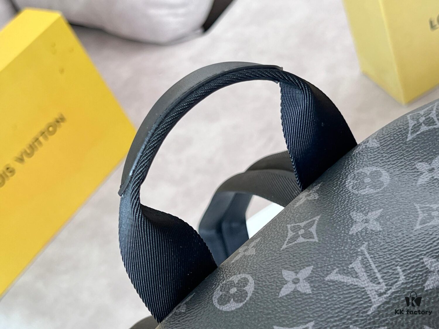 692f12614ecd253cf1078edf Full Steel Hardware Hand Change Chip Model M46683 Black Flower Backpack, Top Quality Original Single Montsouris Backpack