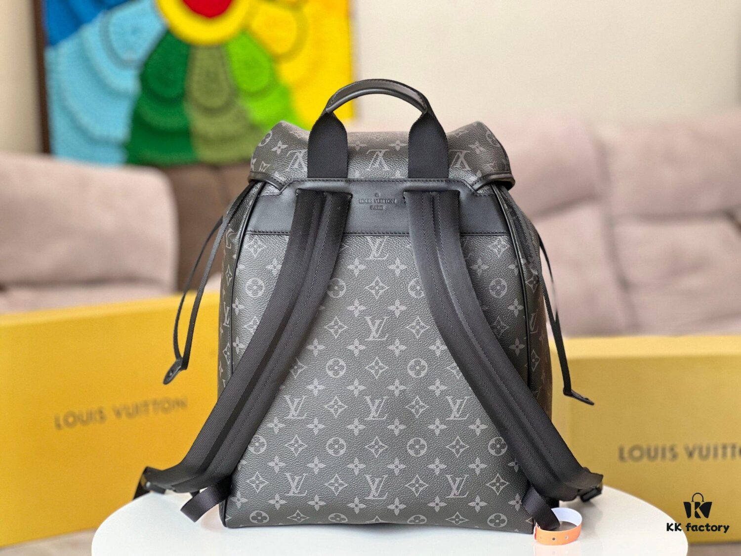 692f12644ecd253cf1078ee4 Full Steel Hardware Hand Feeling Chip Model M46683 Black Flower Backpack Top Original Single This Montsouris Backpack Features Monogram Eclipse Canvas with Cowhide Leather Trims Secured by Drawstring and Magnetic Closure A Large Front Zippered Compartment Ensures Convenient Access to Essentials While Adjustable Shoulder Straps Offer Comfortable Carrying Experience 32.0 x 40.0 x 19.0 cm (L x H x W)
