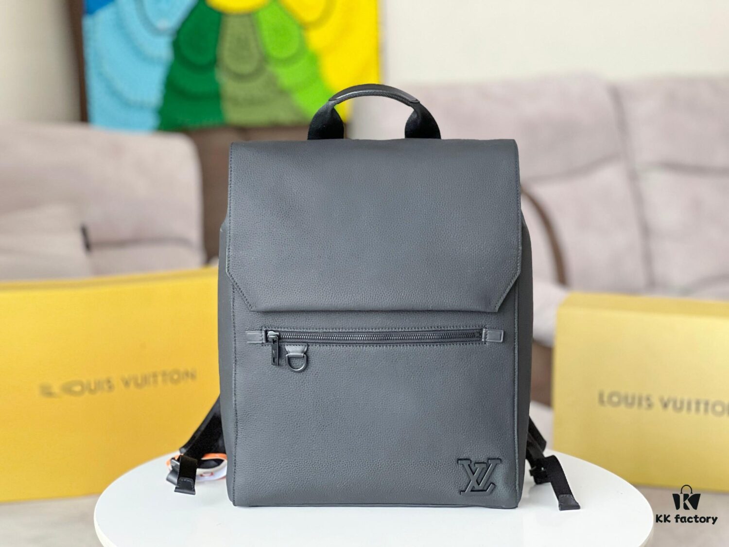 692f126c4ecd253cf1078ef2 Full Steel Hardware Original Leather Takeoff Backpack M21367 Men's School Bag