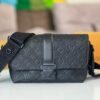 692f12944ecd253cf1078f2d S-Cape Messenger Bag in M23741 Monogram Embossed Taurillon Cowhide Leather (M46794 Black Pattern)