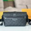 692f12954ecd253cf1078f31 S-Cape Messenger Bag in M23741 Monogram Embossed Taurillon Cowhide Leather (M46794 Black Pattern)