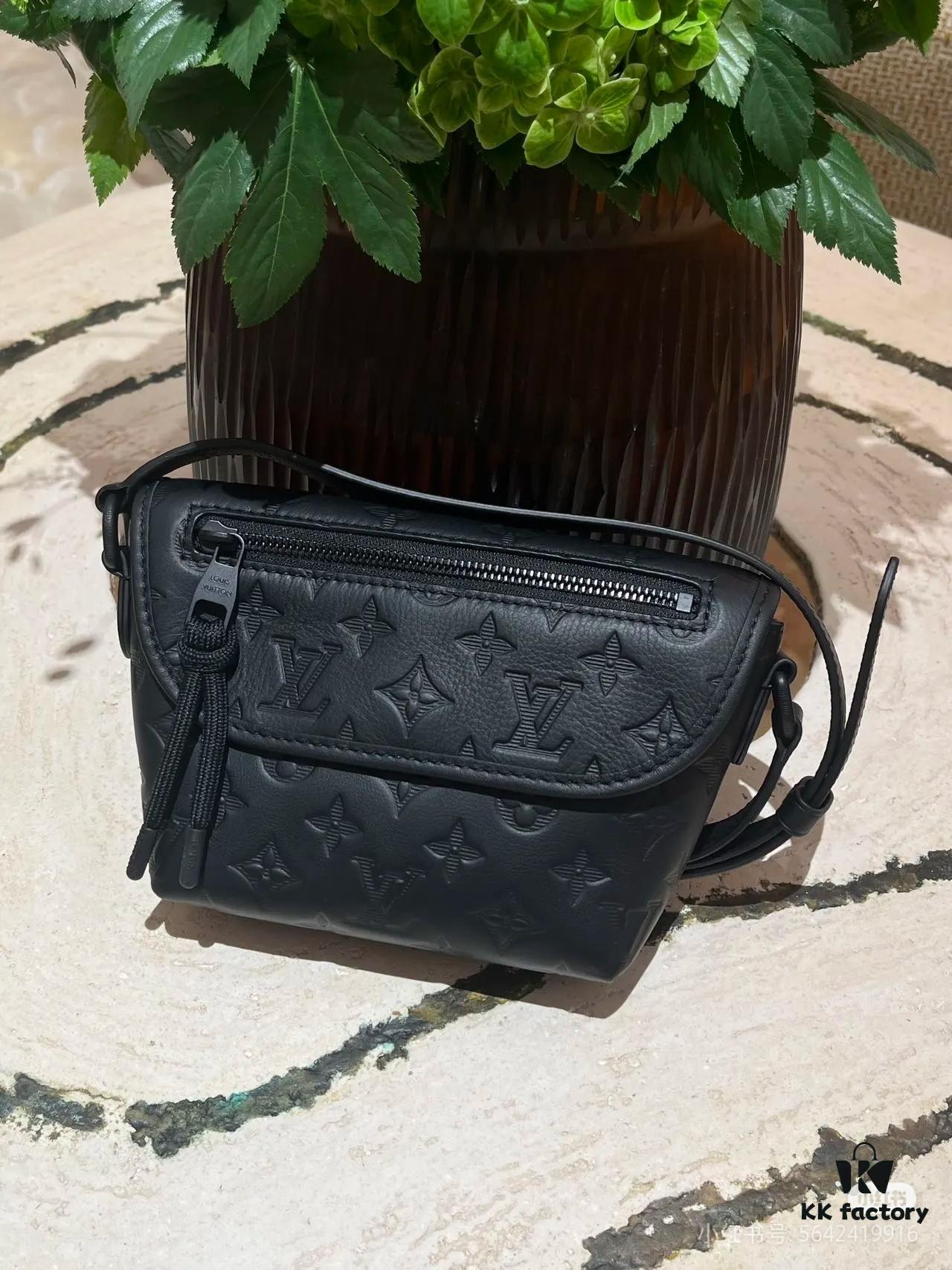 692f129b4ecd253cf1078f3b Original Stock Top Grain Embossed Calfskin Pulse Mini Bag Model: M12636