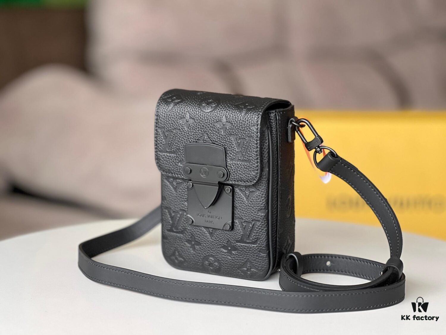 692f12a44ecd253cf1078f49 S-LOCK VERTICAL WEARABLE Wallet M81524 Khaki (Embossed)
