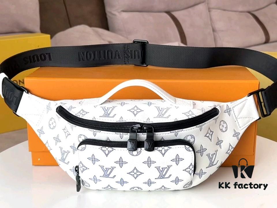 692f12aa4ecd253cf1078f54 Top-tier Original Order, Full Steel Hardware - Model M25227 White Crossbody Bag Rush Waist Bag