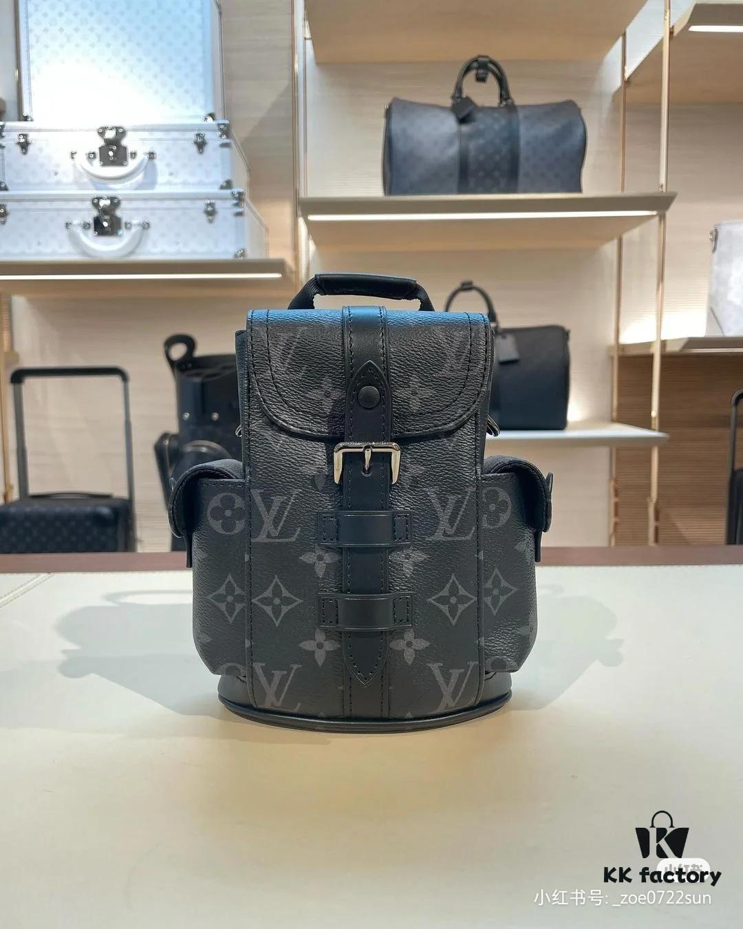 692f12b24ecd253cf1078f5f Original Chip Version 💥 Model: M82769 Black Flower Nano Christopher Bag