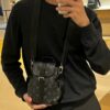 692f12b24ecd253cf1078f60 Original Chip Version 💥 Model: M82769 Black Flower Nano Christopher Bag