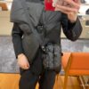 692f12b24ecd253cf1078f61 Original Chip Version 💥 Model: M82769 Black Flower Nano Christopher Bag