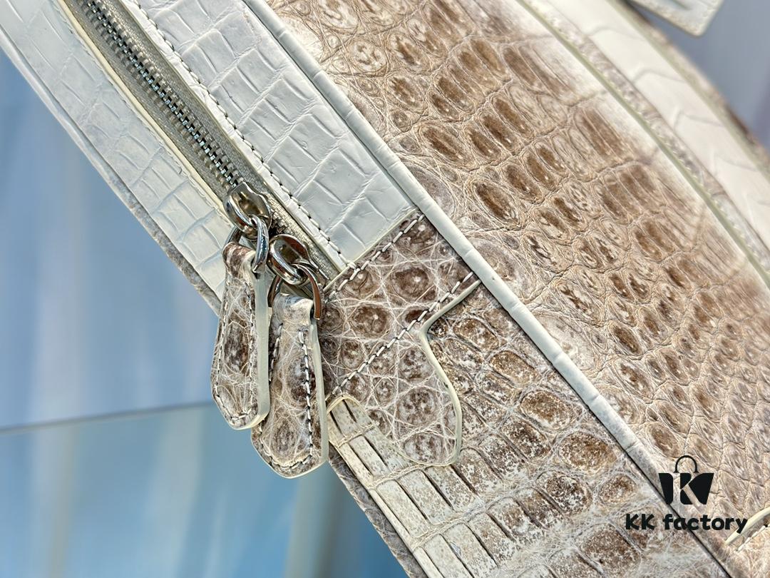 692f12c54ecd253cf1078f86 LV Same-Style Men's Briefcase Made from Himalayan Crocodile Belly with Lambskin Lining, Himalayan Collection