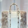 692f12c64ecd253cf1078f8a LV Same-Style Men's Briefcase Made from Himalayan Crocodile Belly with Lambskin Lining, Himalayan Collection